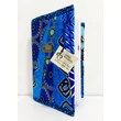 Afrikai színkavalkád-kék csillogó mintás maradékmentes határidő napló borító A5 méretre