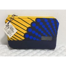 Elegáns közepes méretű neszeszer sötétkék szövettel