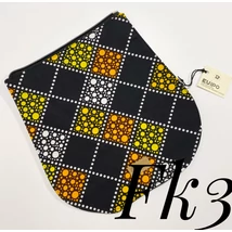 Cserélhető fedél fekete hátitáskához fekete/narancs kárómintás afrikai anyagból