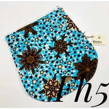 Cserélhető fedél fehér hátitáskához türkiz hópehely mintás afrikai anyagból