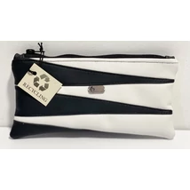 Fekete fehér maradékmentes textilbőr neszeszer 