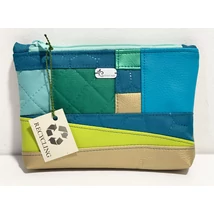 Zöld-türkiz-arany maradékmentes textilbőr neszeszer Zöld-türkiz-arany maradékmentes textilbőr neszeszer