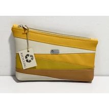 Okkersárga asszimetrikus maradékmentes textilbőr neszeszer Okkersárga asszimetrikus maradékmentes textilbőr neszeszer