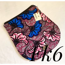 Cserélhető fedél fekete hátitáskához rózsaszín-kék fleur de mariage mintás afrikai anyagból