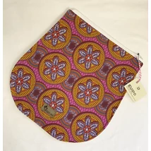 Cserélhető fedél fehér hátitáskához pink-sárga virág mintás anyagból