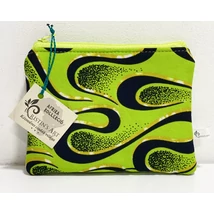 Kis méretű neszeszer zöld mintás afrikai vászonból