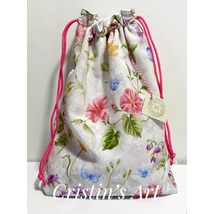 Réti virág mintás kenyeres zsák, nagy méret