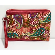 Tüzes Afrika-egyedi koktéltáska, kistáska selyemszaténnal Tüzes Afrika-egyedi koktéltáska, kistáska selyemszaténnal