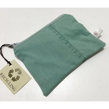 Kis méretű neszi-bármitartó menta zöld vékony újrahasznosított nadrágból