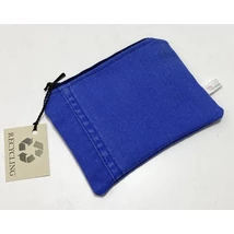 Kis méretű neszi-bármitartó királykék újrahasznosított farmerből