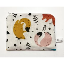 Színes rókás mini neszi-bármitartó, vízlepergető béléssel