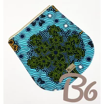 Türkiz virágcsokor-fedél bézs cserélhető fedelű hátitáskához