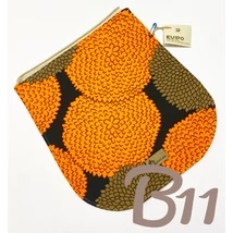 Narancssárga mintás fedél bézs cserélhető fedelű hátitáskához