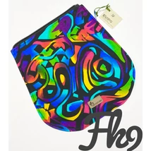 Színes afrikai mintás fedél fekete cserélhető fedelű hátitáskához