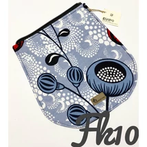 Szürke mákvirág-afrikai mintás fedél fekete cserélhető fedelű hátitáskához