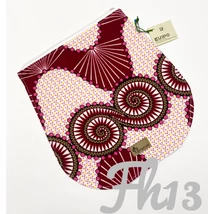 Pink csigavonalak-afrikai mintás fedél fehér cserélhető fedelű hátitáskához