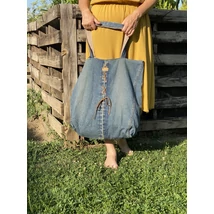 Nagy méretű farmer bevásárló táska, shopper Nagy méretű farmer bevásárló táska, shopper