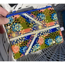 Barack-királykék mintás, arany nyomatos kis méretű neszeszer