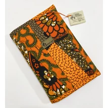 Afrikai színkavalkád-narancs mintás maradékmentes határidő napló borító A5 méretre