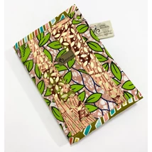 Afrikai színkavalkád-barack mintás maradékmentes határidő napló borító A5 méretre