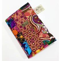 Afrikai színkavalkád- pink mintás maradékmentes határidő napló borító A5 méretre