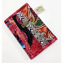 Afrikai színkavalkád-pink2 mintás maradékmentes határidő napló borító A5 méretre