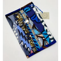 Afrikai színkavalkád-kék mintás maradékmentes határidő napló borító A5 méretre Afrikai színkavalkád-kék mintás maradékmentes határidő napló borító A5 méretre