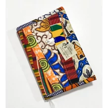 Afrikai színkavalkád-narancs mintás maradékmentes határidő napló borító A5 méretre Afrikai színkavalkád-narancs mintás maradékmentes határidő napló borító A5 méretre