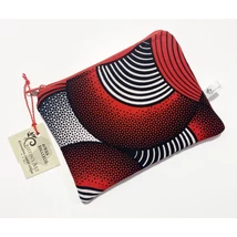 Vöröslő Afrika-egyedi, piros mintás kis méretű neszeszer Vöröslő Afrika-egyedi, piros mintás kis méretű neszeszer