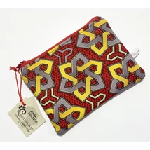 Kis méretű piros afrikai mintás neszeszer Kis méretű piros afrikai mintás neszeszer