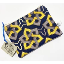 Kék afrikai mintás kis méretű neszeszer