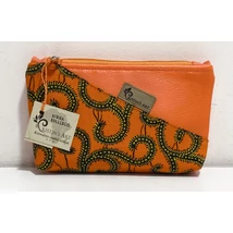 Narancssárga álom- közepes méretű neszeszer narancs vegán bőrrel