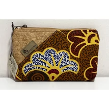 Barna fleur de mariage mintás közepes méretű neszeszer parafával Barna fleur de mariage mintás közepes méretű neszeszer parafával