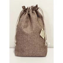 Sötétbarna juta mosható kenyeres zsák, kis méret Sötétbarna juta mosható kenyeres zsák, kis méret