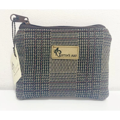 Elegáns kis méretű neszeszer barna kockás szövettel