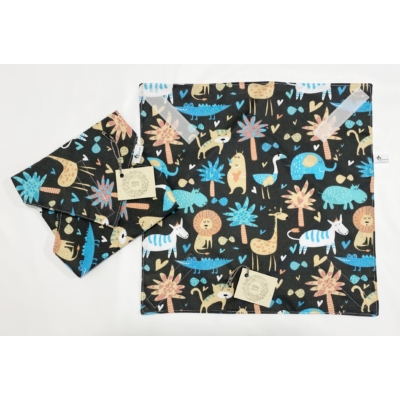 Safari mintás szendvics csomagoló textil szalvéta